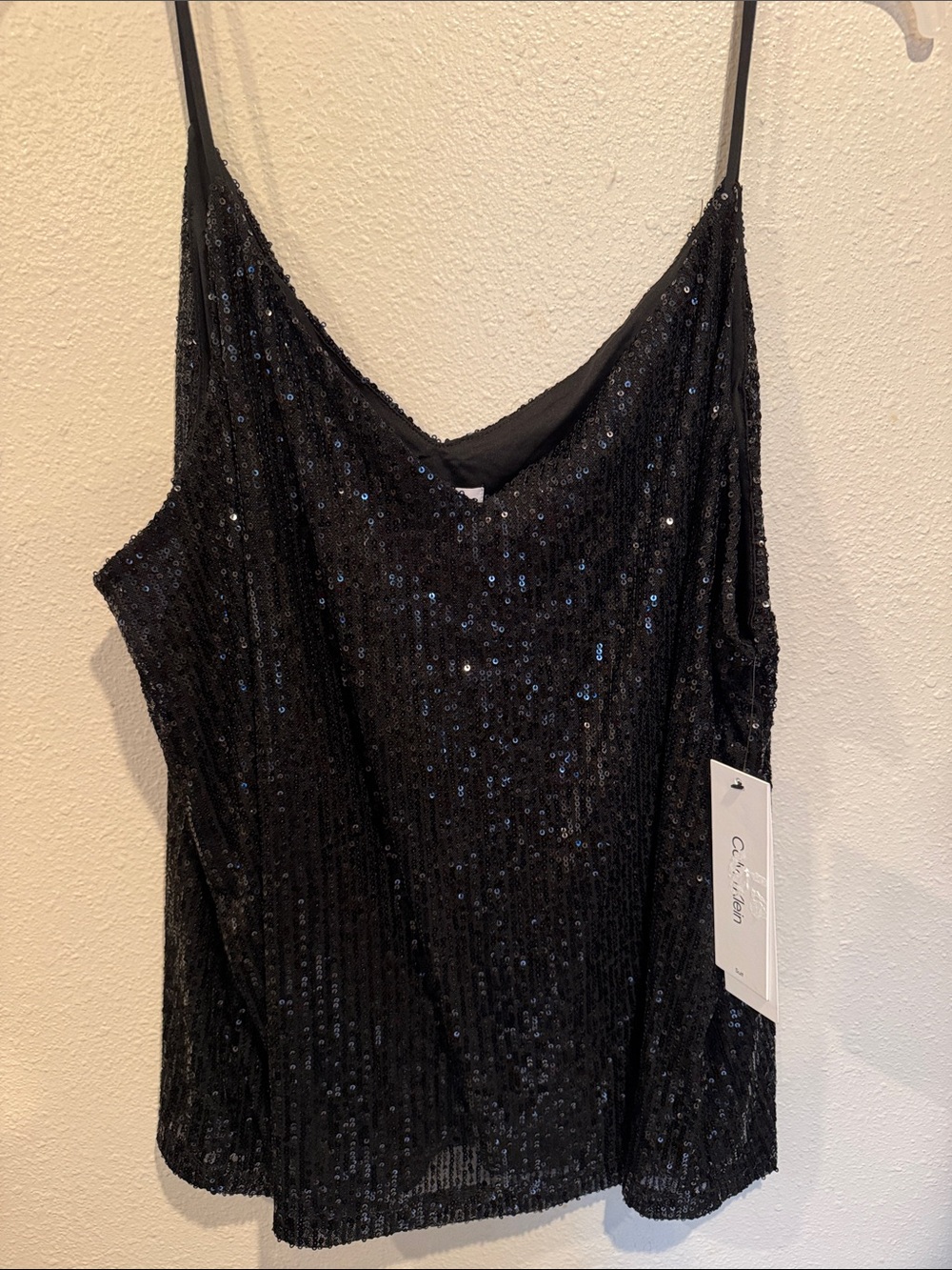 Calvin Klein Black Sequin Camisole